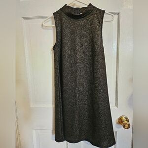 Black Sheath Dress w/ Gold Sparkles